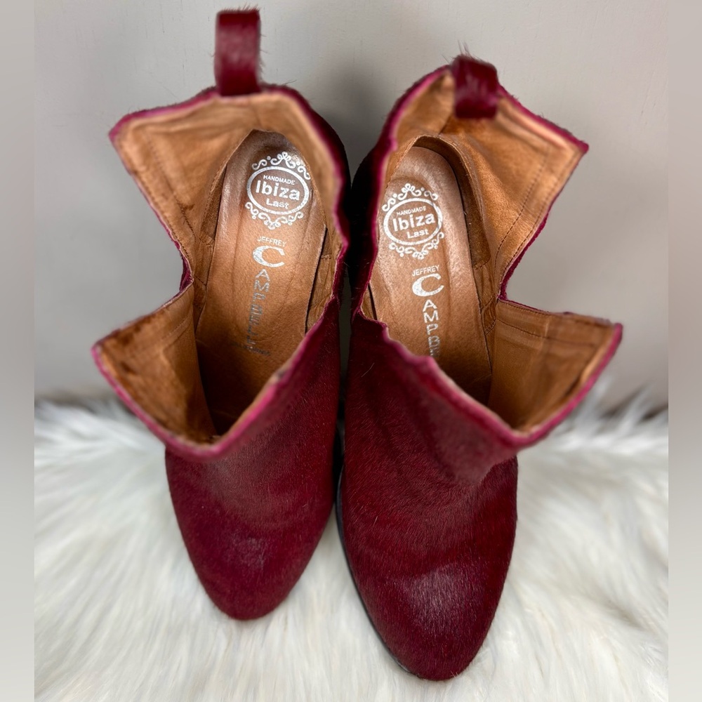 JEFFREY CAMPBELL  Burgundy Boots - Picture 2 of 8